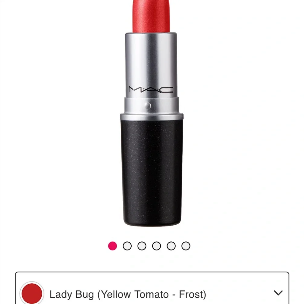 MAC COSMETICS Lustre Lipstick 510 Lady Bug (Yellow Tomato Frost) 0.1oz NIB $25